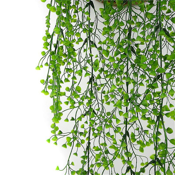 kunstige falske vinranker hængende blomsterplante Home Garden Decor 1PC Green