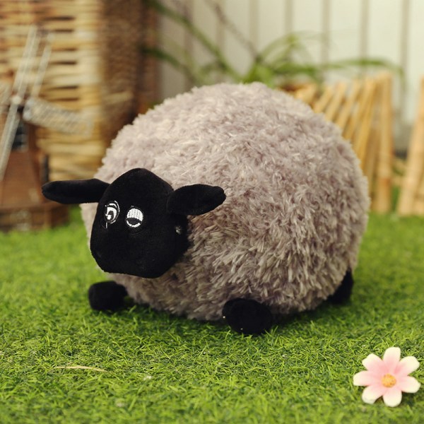 Sean the Sheep Plush Toy Ball Kudde Grey 25cm