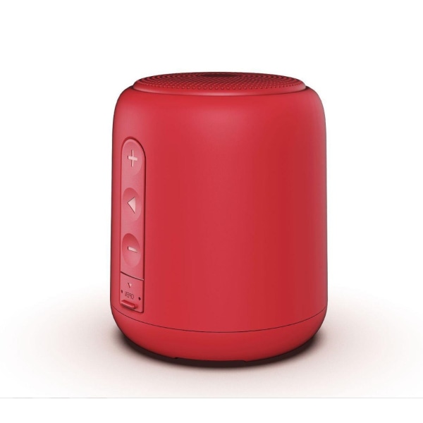 Bärbar liten stålkanon Bluetooth högtalare (röd)
