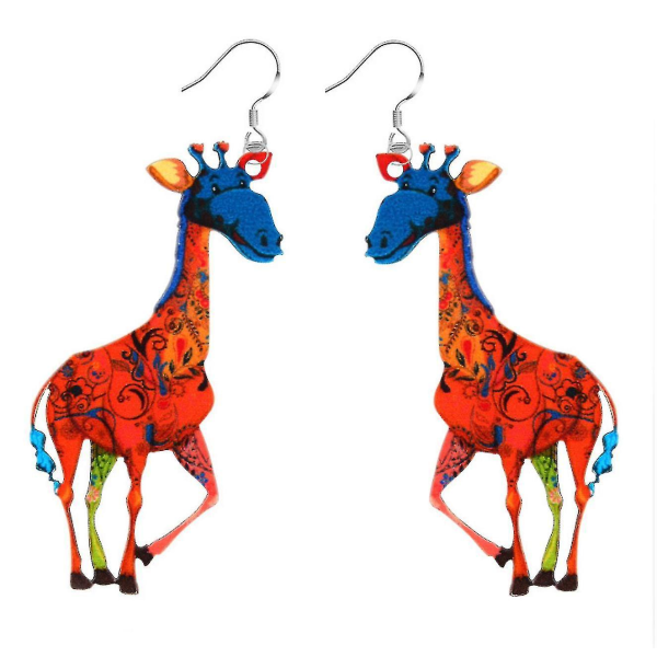 akryl djur örhängen färgglada giraff örhängen Jewelrys