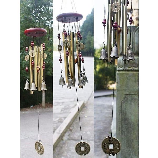 Vindklocka, 4 rör 5 klockor Klockspel Wind Chime
