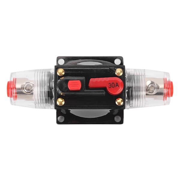 Bil Lastbil Audio Forstærker Reset Strømafbryder Sikringsholder Biltilbehør DC 12-24V30A