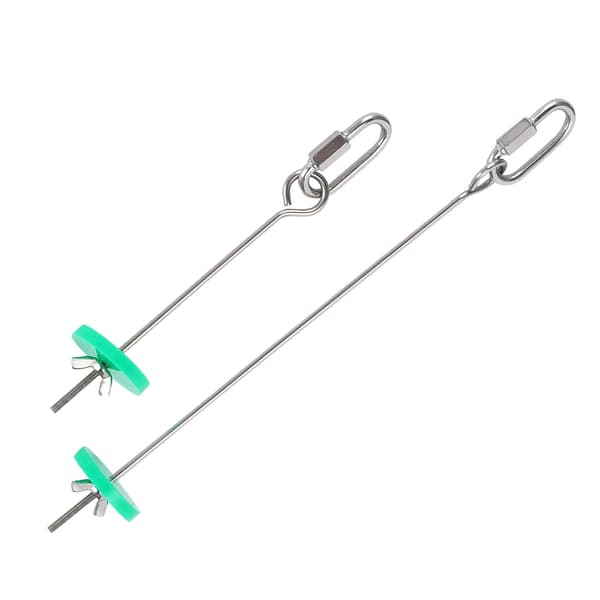2 Pet Papegøje Fuglefoder Holder Stativ Rustfrit Stål Frugt Kød Grøntsags Gaffel