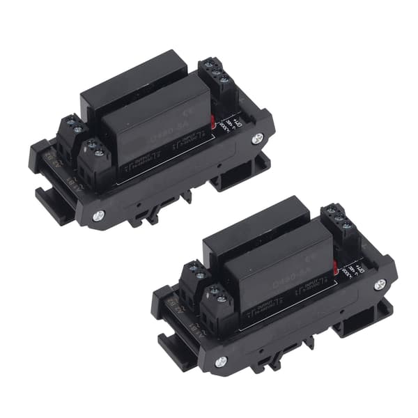 BERM 2-kanals Solid State Relæmodul 5-8A Belastning Mini DIY 3-32VDC Input 24-480VAC Belastning Industriel Kontrol