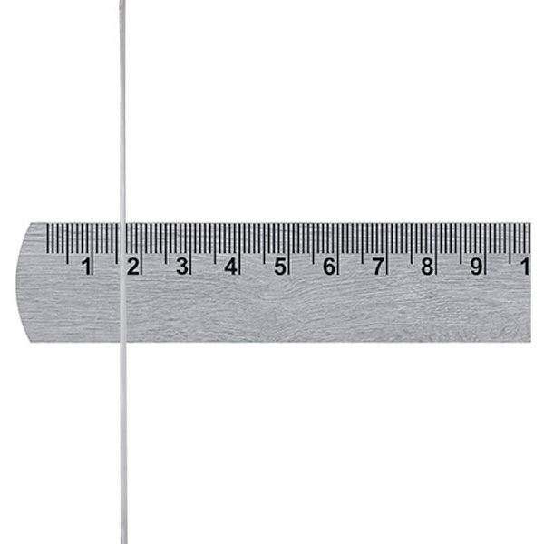 20 m rulla joustavaa ja kiinteää lankaa 0,5 mm läpinäkyvää