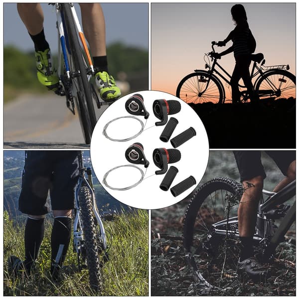 2 Par Växelspakar för Mountainbike, Vridbart Grepp