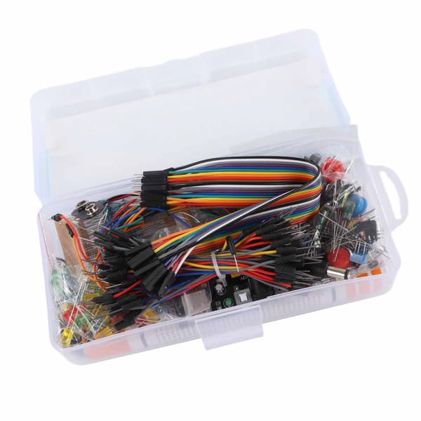 Elektronik Komponent Starter Kit 830 Bindepunkter Breadboard Modstand Kondensator Diode Modul til Arduino R3