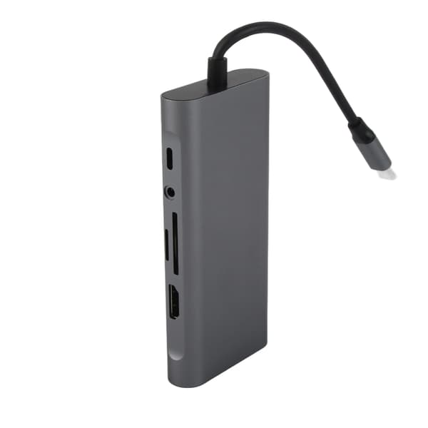 10-in-1 USB C -telakointiasema VGA RJ45 PD Hub -sovitin