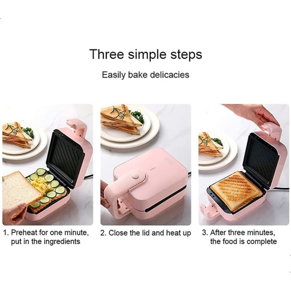 Skift toast-presse toast-sandwichmaskine til to formål