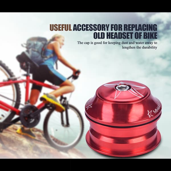 Aluminiumslegering Sykkel Gaffel Stem Headset Erstatning Sykkel Tilbehør (Rød)