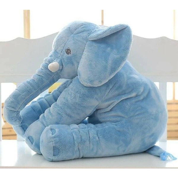 16&quot; Mjuk söt kudde plysch fylld elefant Djurleksak Nallebjörn Barngåva-1 blue