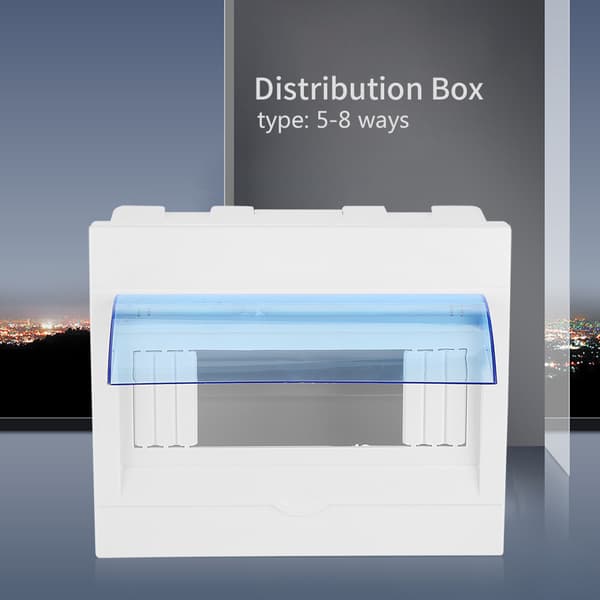 1:a Plast Distribution Skyddslåda 5-8 Set Strömbrytare Inomhus Väggmonterad