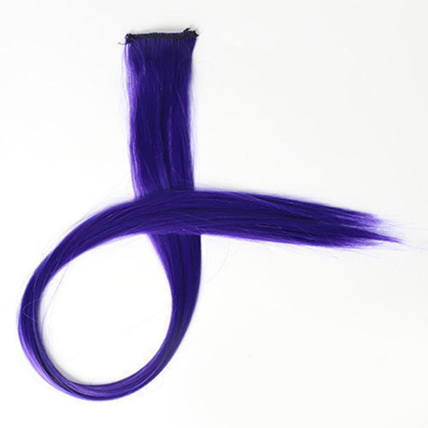 Långt rakt hår bit hög temperatur tråd utan spår Matt monokrom mode peruk för kvinnor Dark Purple