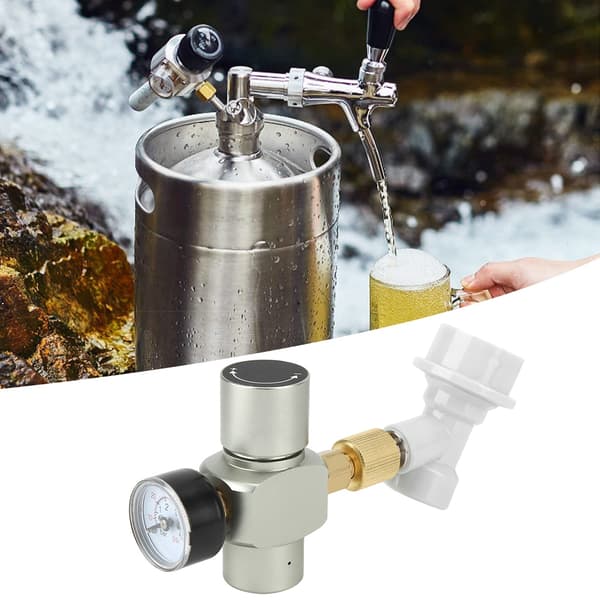 Øl CO2 Regulator Oplader med Plastikforbindelse - 0-60PSI