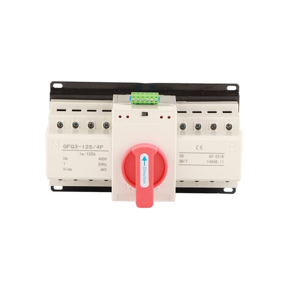 Dubbel Ström Automatisk Omkopplare 4P 125A CB Nivå Mini Generator Omkopplare med Indikator AC400V