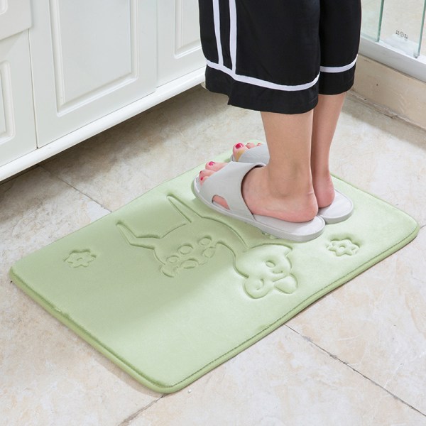 Paksutettu Memory Foam -lattiamatto ovimatto Makuuhuoneen keittiö Kylpyhuoneen matto imukykyinen liukumaton matto, A05,