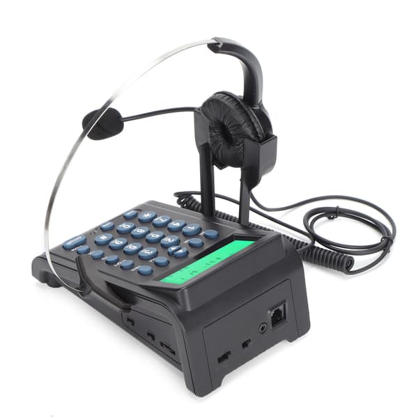 HT910 Fastnet Call Center Telefon med Støjreducerende Headset til Kontor og Hjem