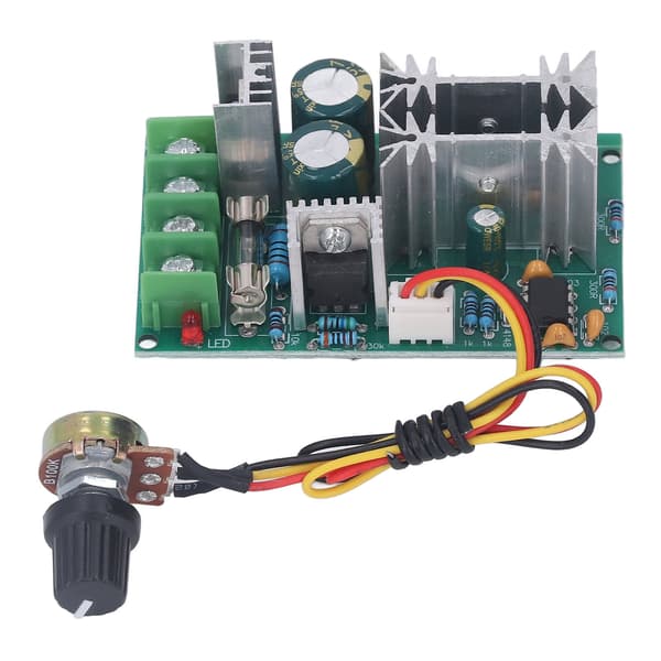DC Motor Hastighetskontroller 20A PWM Regulator Modul 12V 24V 36V 48V Høy Effekt Drive