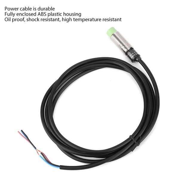 BERM PR12 4DN Induktiv nærhetsbryter 3-leder NO NPN Sensorbryter 10 til 30VDC 4mm