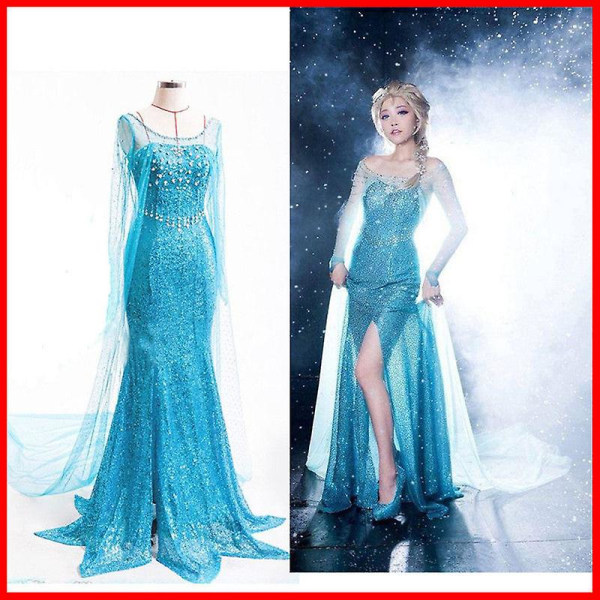 Juleprinsesse Elsa kjole S