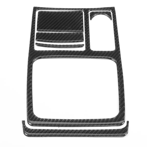 6-Lagers Kolfiber Interiör Växelpanel Skydd Medförare Kompatibel Mitsubishi Lancer GTS 2008-2016