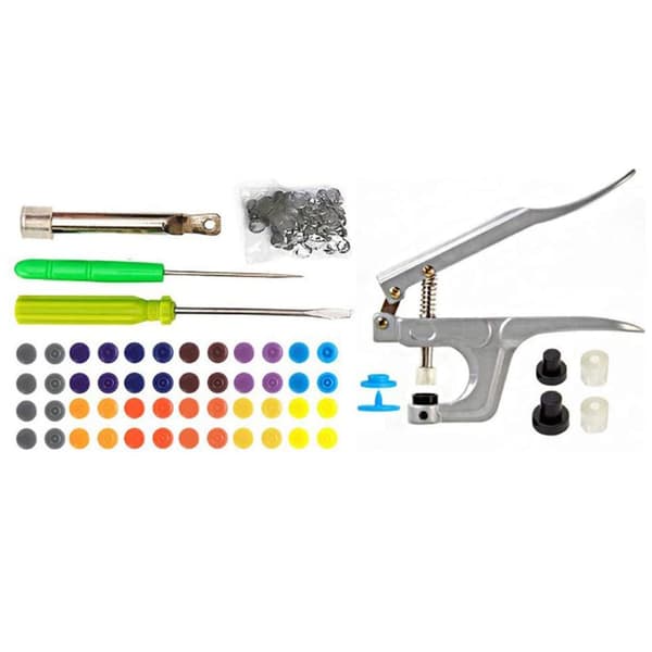T-5 Plast Resin Snap Press Stud Tyg Blöja Snap Tång