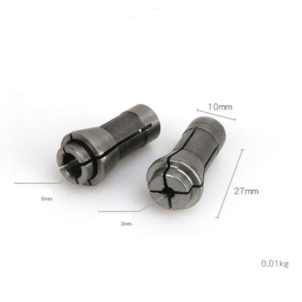 2PCS 6mm klämma för pneumatisk gravör
