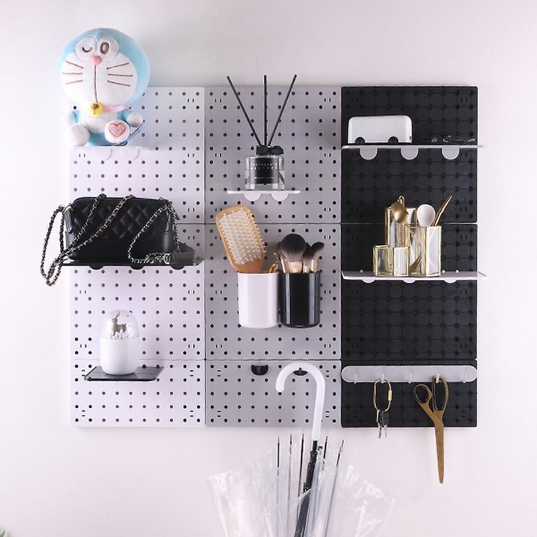 Wall Control Pegboard Rack Horisontal Pegboard - Let at installere Peg Boards L grey