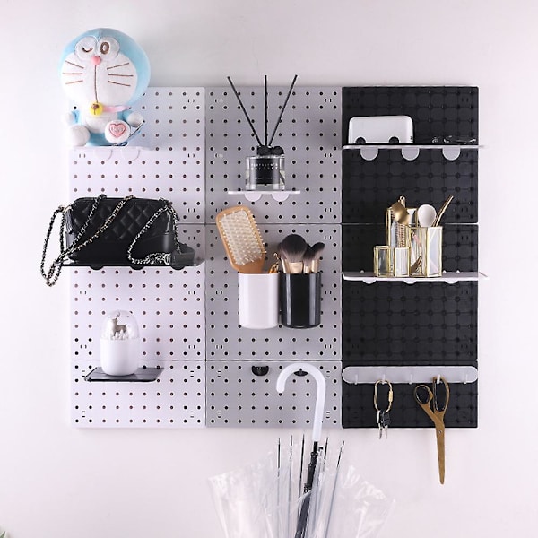 Wall Control Pegboard Rack Horisontal Pegboard - Let at installere Peg Boards L grey