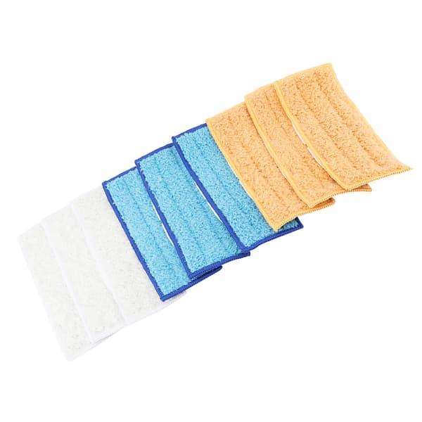 9 Vaskbare Mikrofiber Mopp Erstatningsputer Passer Flat Spray Mopp Sett