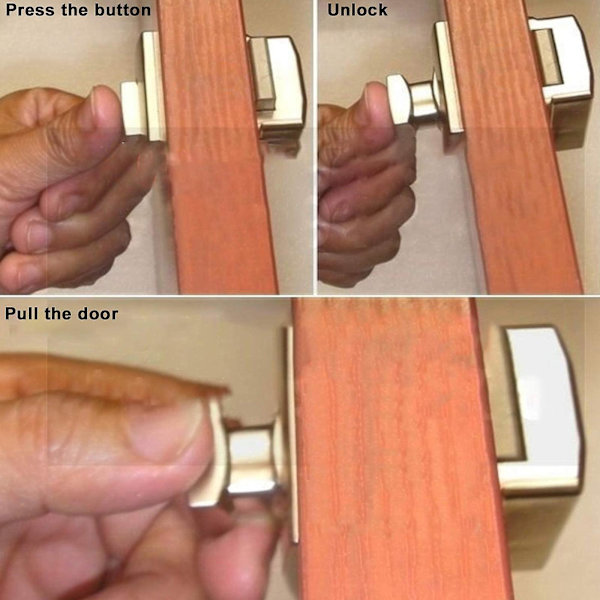 5 Pack Push Button Salpa Oven lukon salpa Avaimeton Kaapin Lukon Salpa Kaapin nupin lukko hevosperävaunuun asuntovaunuun Style 3