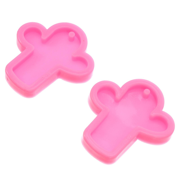 Silikone Bakeware Forme Silikone Treat Mold Nøglering Pendant Resin Casting Form