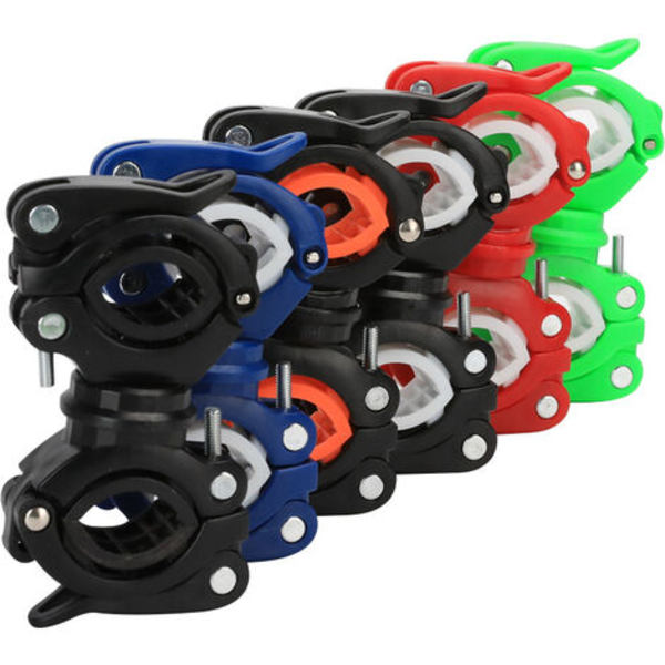 360 graders cykelljus Ficklampshållare Cykelkamerahållare Cykelfästeshållare för LED Torch Light Clamp Clip Bike, MTB