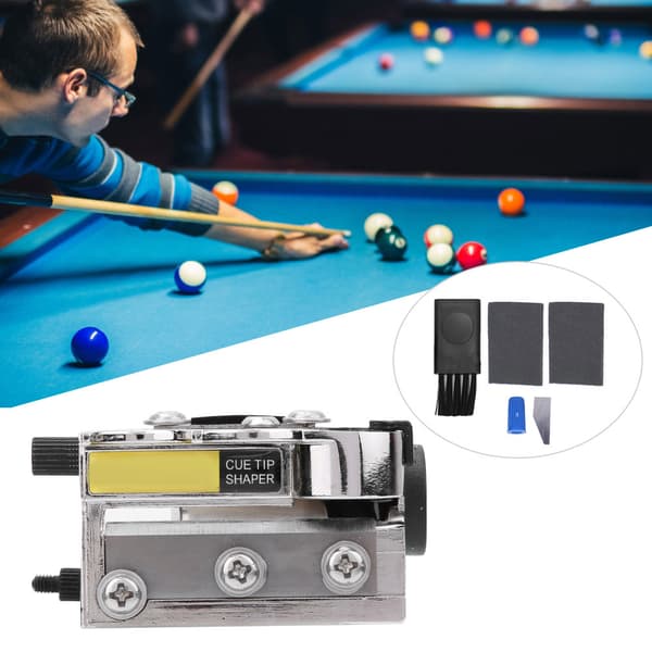 Billardtilbehør: Metal Pool Cue Tip Shaper & Burnisher