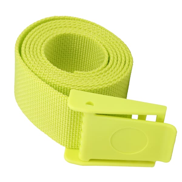 150 cm lett nylonbelte med plastspenne, lysegul