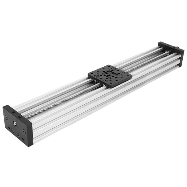 Lineær skinne glidebord aluminiumslegering 3D-printer graveringsmaskine bly 2 mm sort sølv 500 mm