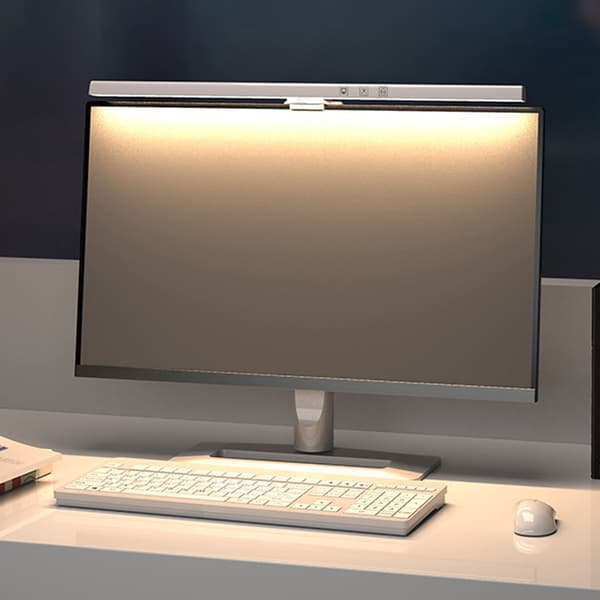 Touch Control LED-skärmlampa Minskar Ansträngda Ögon 60min Timer Vitt Ljus
