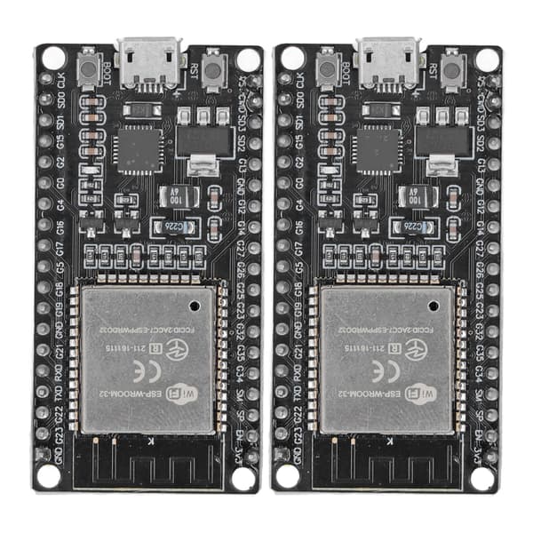 2 stk. ESP32 Utviklingskort 2 i 1 Dual Core 2,4 GHz 38PIN Modul