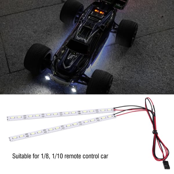 LED Strip Light til 1/10 1/8 RC Bil Crawler Buggy - 24 LED'er, 6V