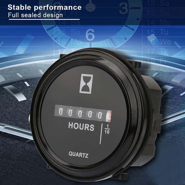6-80V AC DC 99999,9 Timer Kvartalsvis til Motor Generator Tidtælling