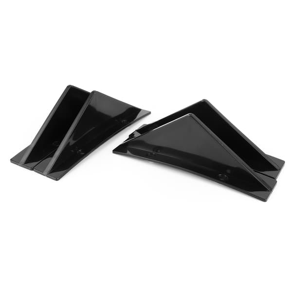 Glans Sort Hajfin Bagagerumsdiffusor Spoiler Kit med Monteringsskruer Universal