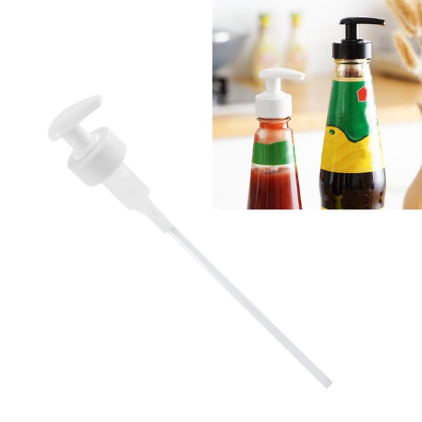 Vit Köks Kryddflaska Pump Dispenser 2.9cm Kaliber