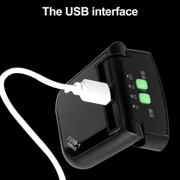 Justerbar LED Hatlampe med genopladelig Power Display - Vandafvisende vinterhatlampe