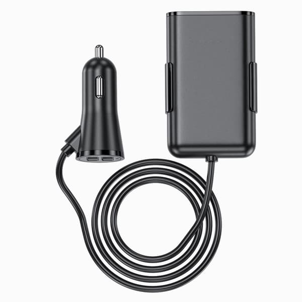 Biloplader QC3.0 Quick Charge 4USB Indikatorlys Cigarettænder Opladeradapter til 12V-24V Bil SUV Lastbil