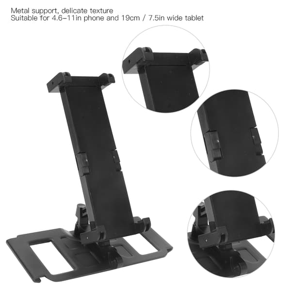 Fällbart Fjärrkontroll Telefon/Tablethållare Reservdel Passar för Mavic Mini Drone Svart