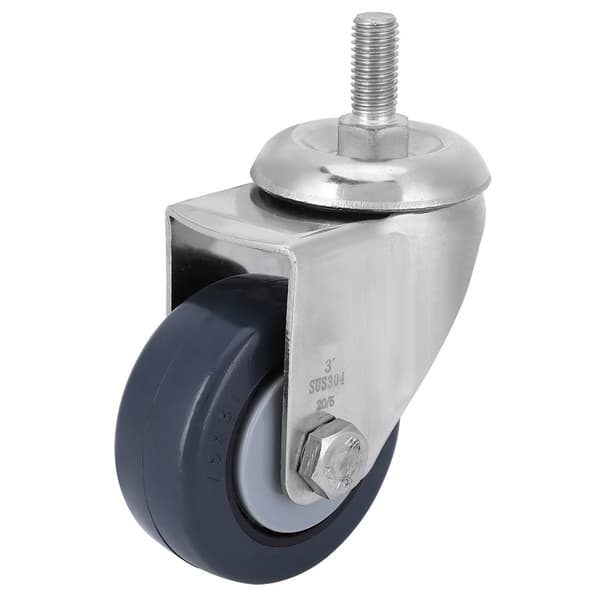 Vogn Hjul Hardware Dele 304 Rustfrit Stål Beslag M10 2 Tommer Mørkegrå Slidstærkt