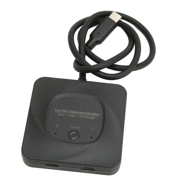 USB C Switch 2 i 1 Udgang Plug and Play 8K 60Hz HD Bi-direktionel Switch Splitter med Strømindikator til Computere