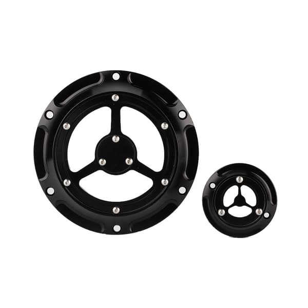 Aluminium Motorcykel Derby Dæksel Timing Timer Sæt til XL XR 883 1200 Sort