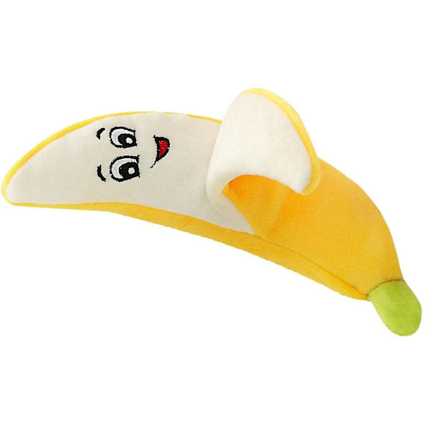 Hund Piper leksaker, frukt och grönsaker plysch tugga mjuk docka banana