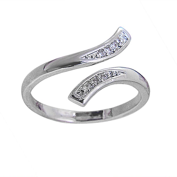 Hot Fashion Charm Dam Naturlig 925 Sterling Silver Justerbar Storlek Ring
